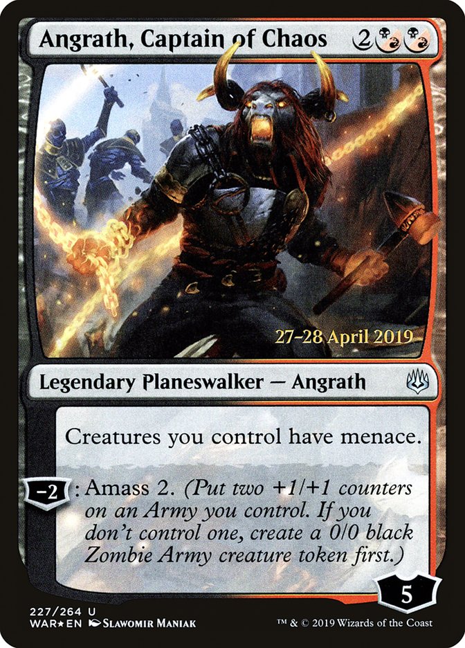 Angrath, Captain of Chaos  [War of the Spark Prerelease Promos] | Gamer Loot