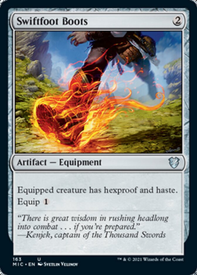 Swiftfoot Boots [Innistrad: Midnight Hunt Commander] | Gamer Loot