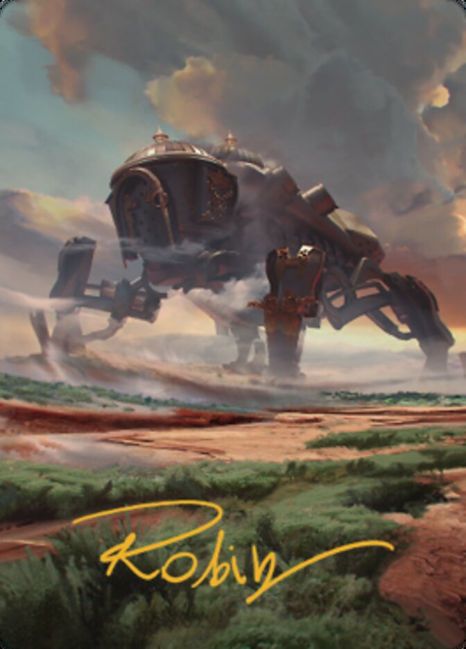 Plains (2) Art Card (Gold-Stamped Signature) [The Brothers' War Art Series] | Gamer Loot