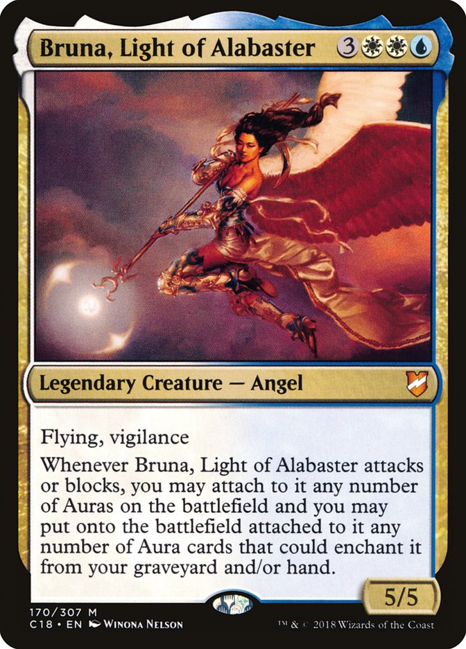 Bruna, Light of Alabaster (Oversized) [Commander 2018 Oversized] | Gamer Loot