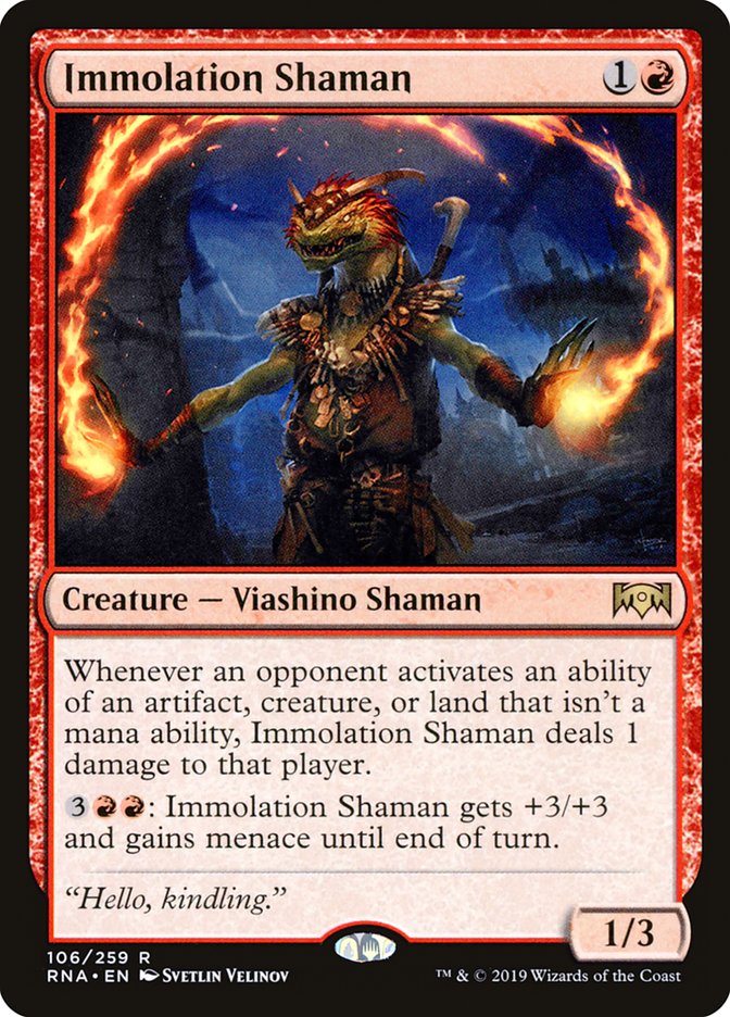 Immolation Shaman [Ravnica Allegiance] | Gamer Loot