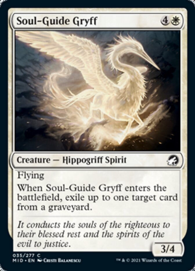 Soul-Guide Gryff [Innistrad: Midnight Hunt] | Gamer Loot