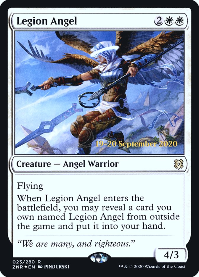 Legion Angel [Zendikar Rising Prerelease Promos] | Gamer Loot