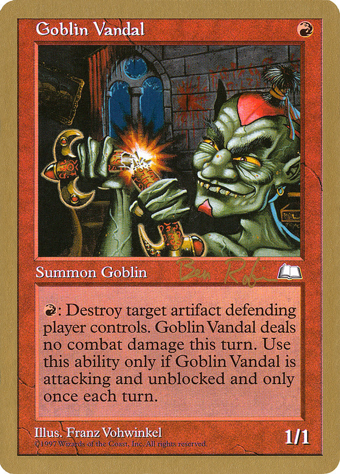 Goblin Vandal (Ben Rubin) [World Championship Decks 1998] | Gamer Loot