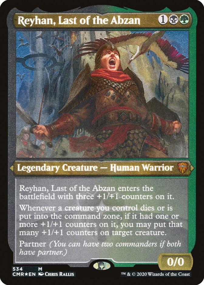 Reyhan, Last of the Abzan (Etched) [Commander Legends] | Gamer Loot