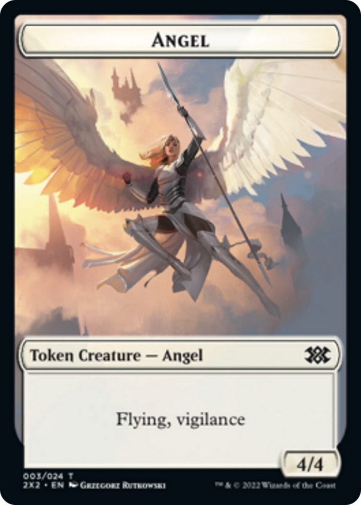 Faerie Rogue // Angel Double-sided Token [Double Masters 2022 Tokens] | Gamer Loot