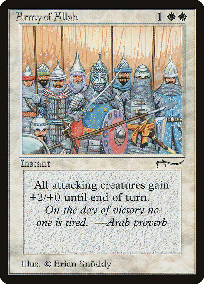 Army of Allah (Light Mana Cost) [Arabian Nights] | Gamer Loot