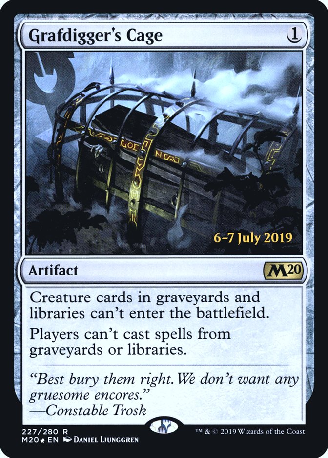 Grafdigger's Cage  [Core Set 2020 Prerelease Promos] | Gamer Loot