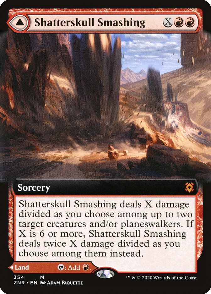 Shatterskull Smashing // Shatterskull, the Hammer Pass (Extended) [Zendikar Rising] | Gamer Loot