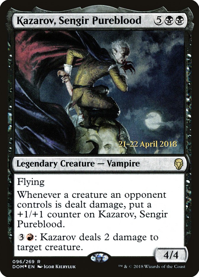 Kazarov, Sengir Pureblood  [Dominaria Prerelease Promos] | Gamer Loot