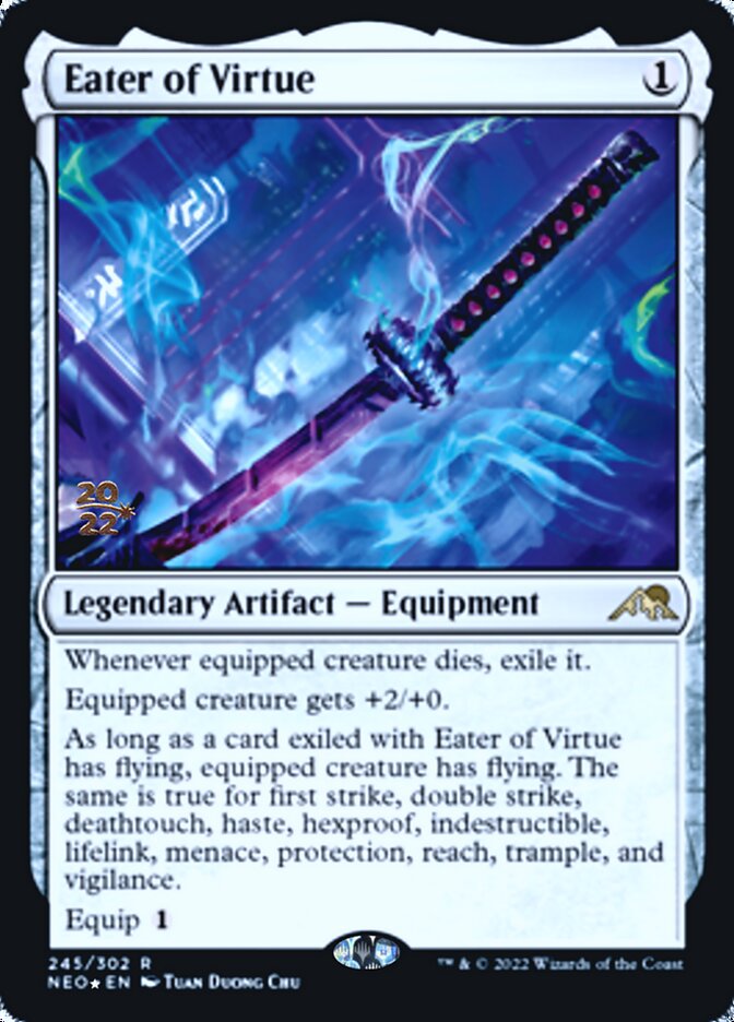 Eater of Virtue [Kamigawa: Neon Dynasty Prerelease Promos] | Gamer Loot