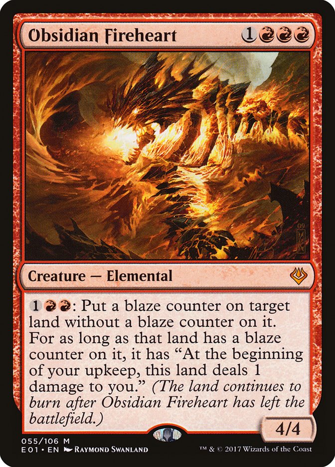 Obsidian Fireheart [Archenemy: Nicol Bolas] | Gamer Loot