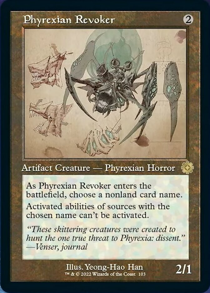 Phyrexian Revoker (Retro Schematic) [The Brothers' War Retro Artifacts] | Gamer Loot