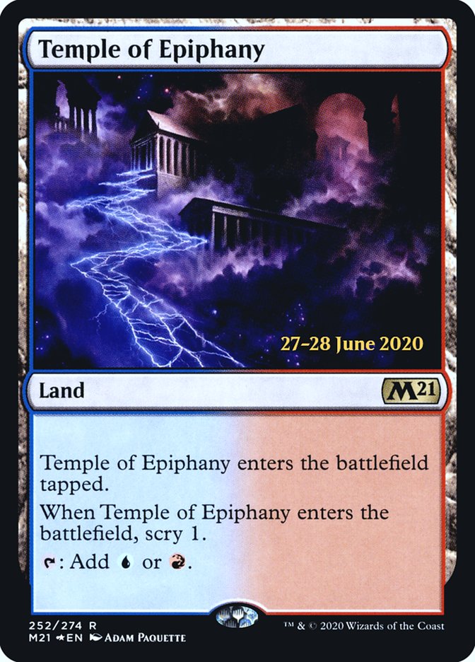 Temple of Epiphany  [Core Set 2021 Prerelease Promos] | Gamer Loot