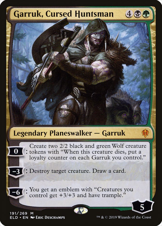 Garruk, Cursed Huntsman [Throne of Eldraine] | Gamer Loot