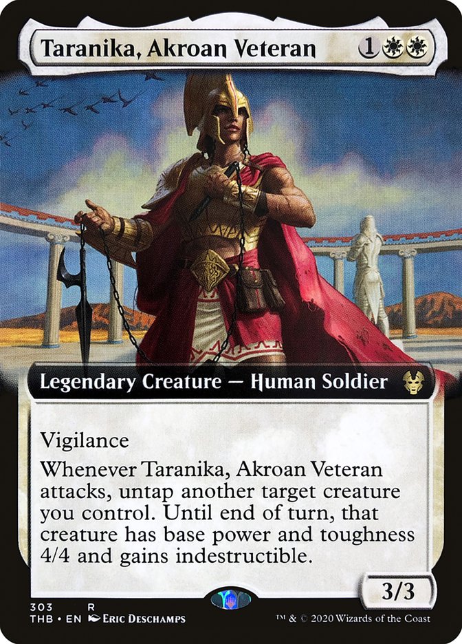 Taranika, Akroan Veteran (Extended) [Theros Beyond Death] | Gamer Loot