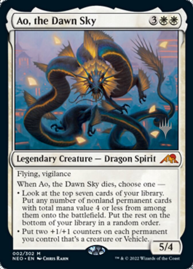 Ao, the Dawn Sky (Promo Pack) [Kamigawa: Neon Dynasty Promos] | Gamer Loot