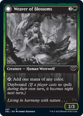 Weaver of Blossoms // Blossom-Clad Werewolf [Innistrad: Double Feature] | Gamer Loot