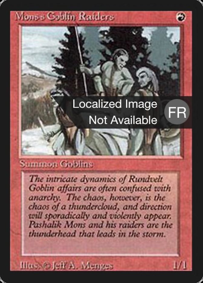 Mons's Goblin Raiders [Foreign Black Border] | Gamer Loot