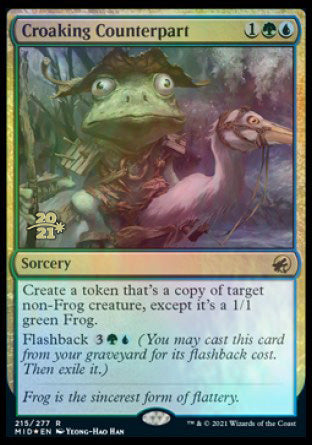 Croaking Counterpart [Innistrad: Midnight Hunt Prerelease Promos] | Gamer Loot