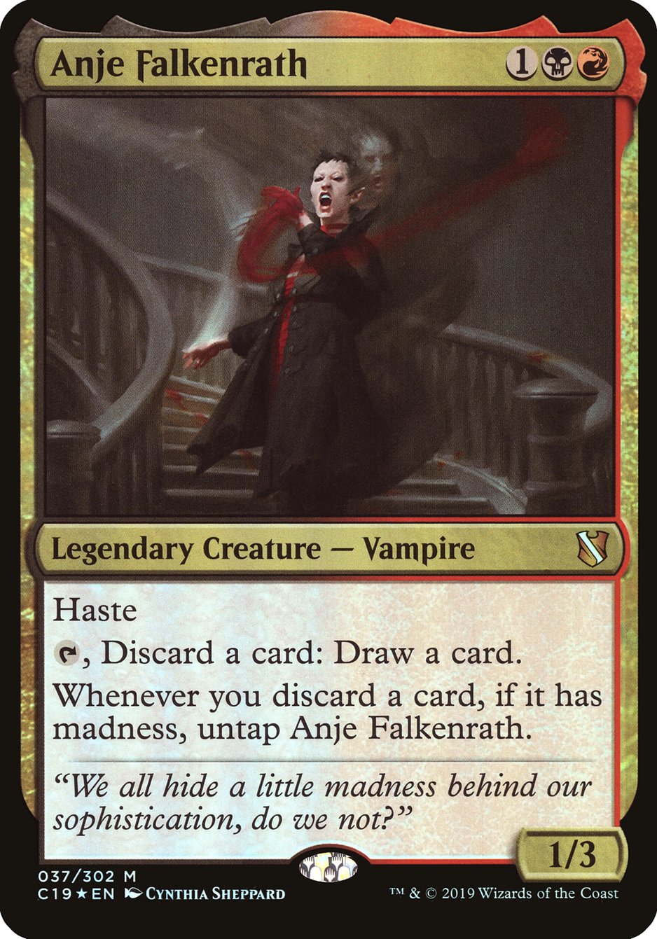 Anje Falkenrath (Oversized) [Commander 2019 Oversized] | Gamer Loot