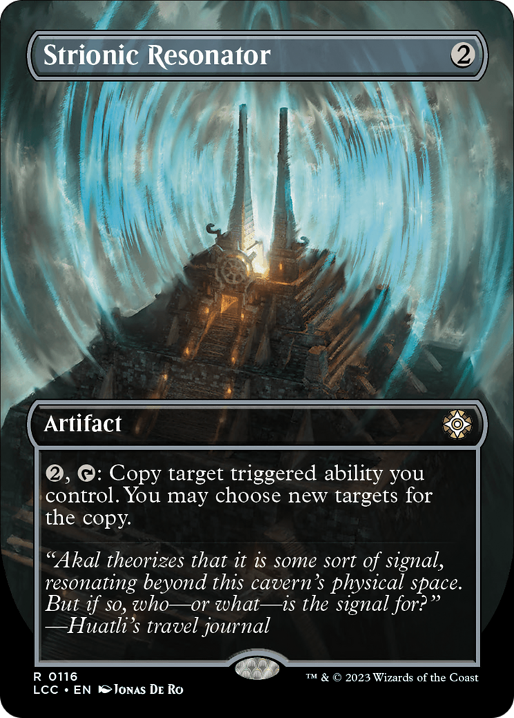 Strionic Resonator (Borderless) [The Lost Caverns of Ixalan Commander] | Gamer Loot