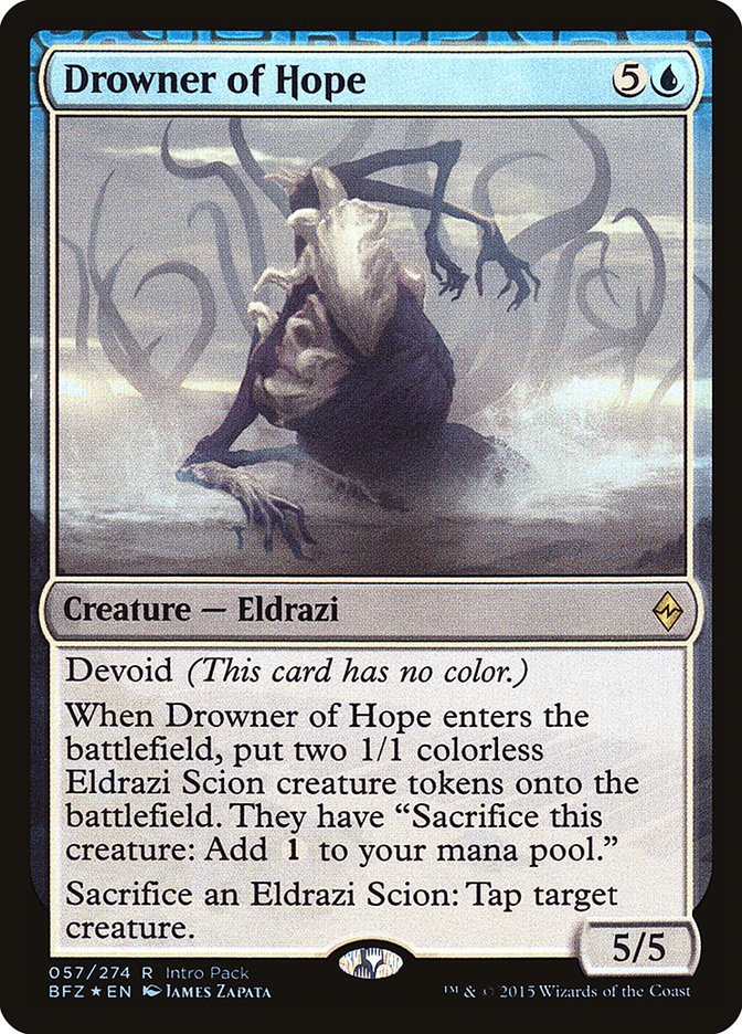 Drowner of Hope (Intro Pack) [Battle for Zendikar Promos] | Gamer Loot