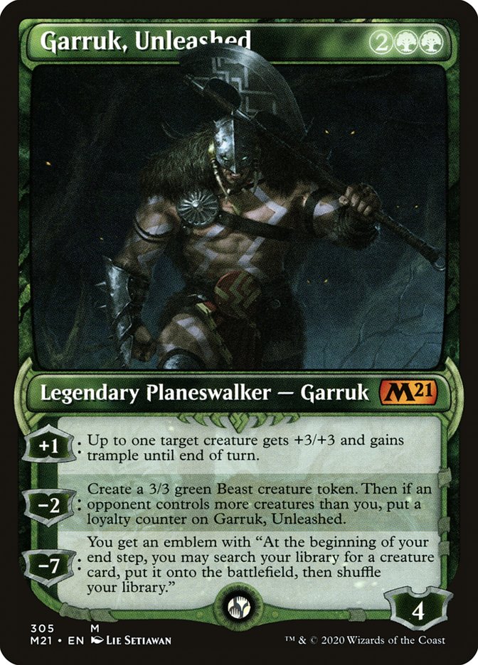 Garruk, Unleashed (Showcase) [Core Set 2021] | Gamer Loot