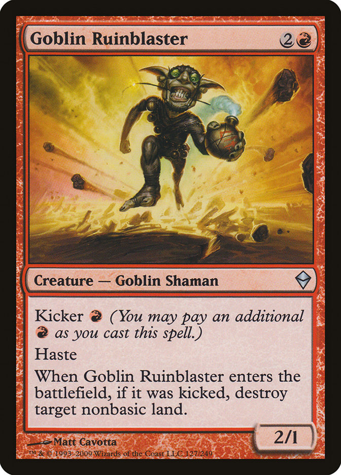 Goblin Ruinblaster [Zendikar] | Gamer Loot