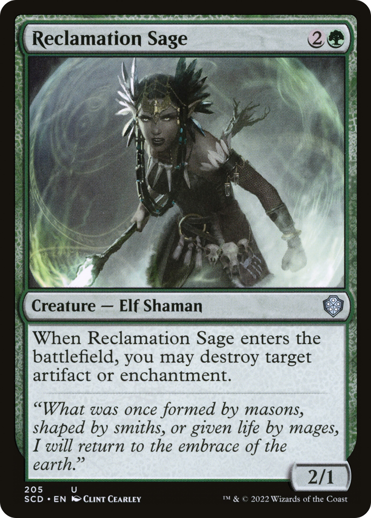 Reclamation Sage [Starter Commander Decks] | Gamer Loot