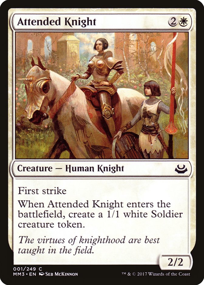 Attended Knight [Modern Masters 2017] | Gamer Loot