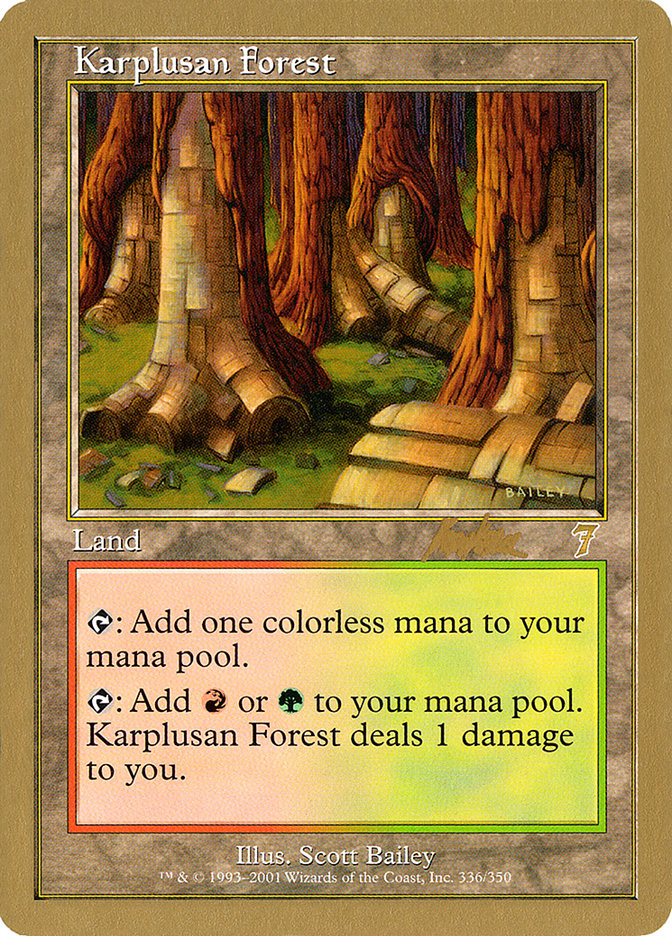 Karplusan Forest (Brian Kibler) [World Championship Decks 2002] | Gamer Loot