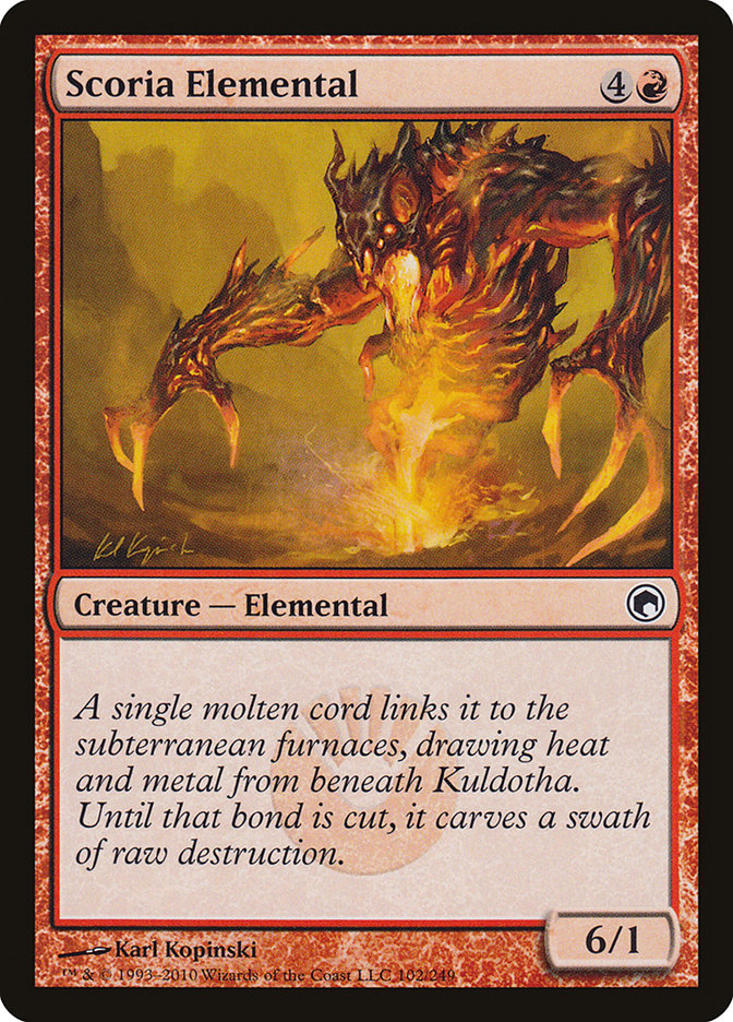 Scoria Elemental [Scars of Mirrodin] | Gamer Loot