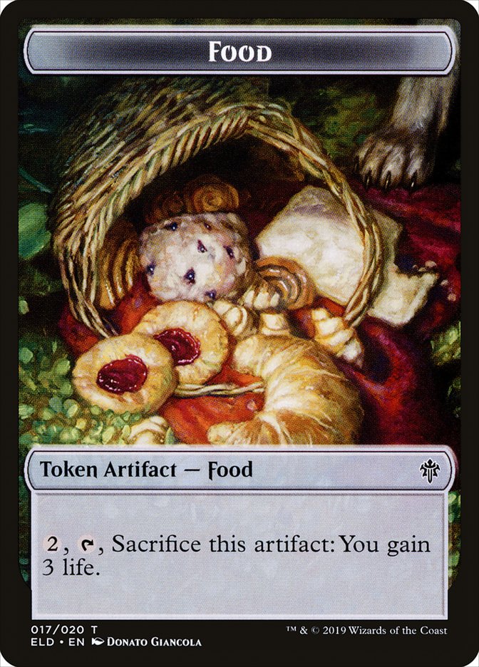 Food (017/020) [Throne of Eldraine Tokens] | Gamer Loot