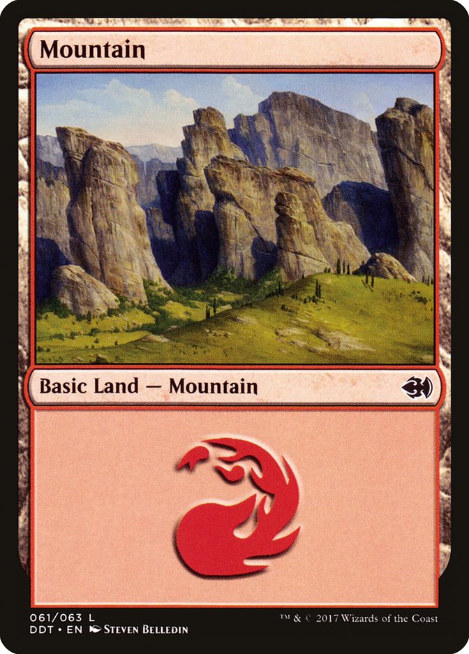 Mountain (61) [Duel Decks: Merfolk vs. Goblins] | Gamer Loot