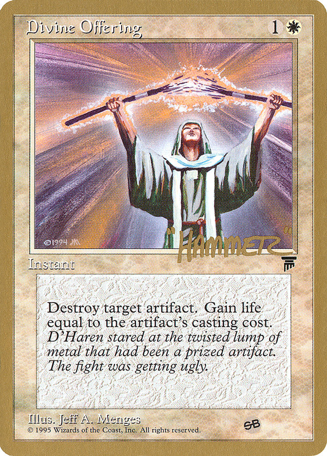 Divine Offering (Shawn "Hammer" Regnier) (SB) [Pro Tour Collector Set] | Gamer Loot