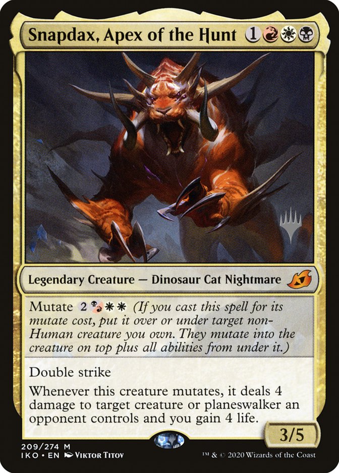 Snapdax, Apex of the Hunt (Promo Pack) [Ikoria: Lair of Behemoths Promos] | Gamer Loot