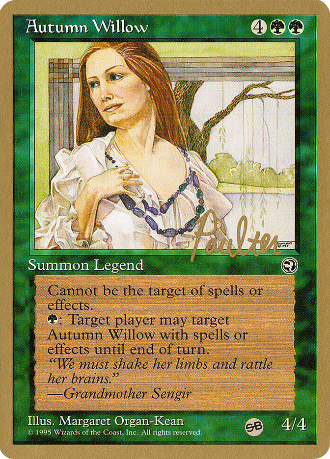 Autumn Willow (Preston Poulter) (SB) [Pro Tour Collector Set] | Gamer Loot