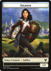 Human Soldier (005) // Drake Double-sided Token [Commander 2020 Tokens] | Gamer Loot