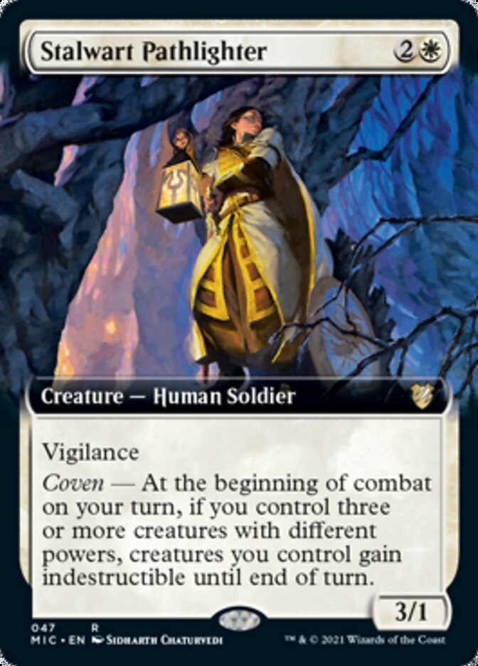 Stalwart Pathlighter (Extended) [Innistrad: Midnight Hunt Commander] | Gamer Loot