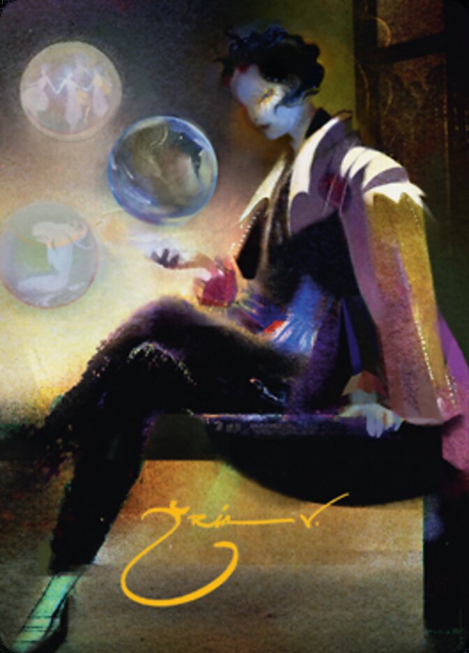 Obscura Interceptor Art Card (Gold-Stamped Signature) [Streets of New Capenna Art Series] | Gamer Loot