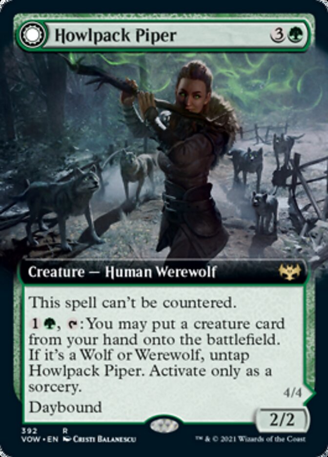 Howlpack Piper // Wildsong Howler (Extended) [Innistrad: Crimson Vow] | Gamer Loot