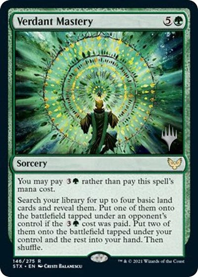 Verdant Mastery (Promo Pack) [Strixhaven: School of Mages Promos] | Gamer Loot