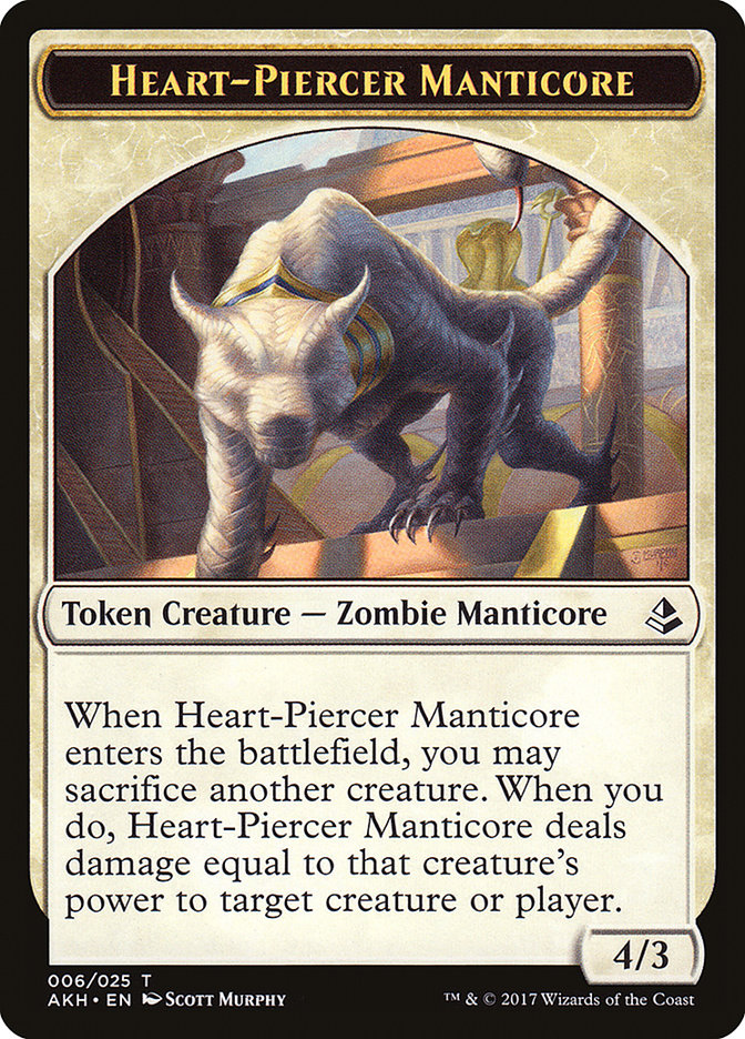 Heart-Piercer Manticore [Amonkhet Tokens] | Gamer Loot
