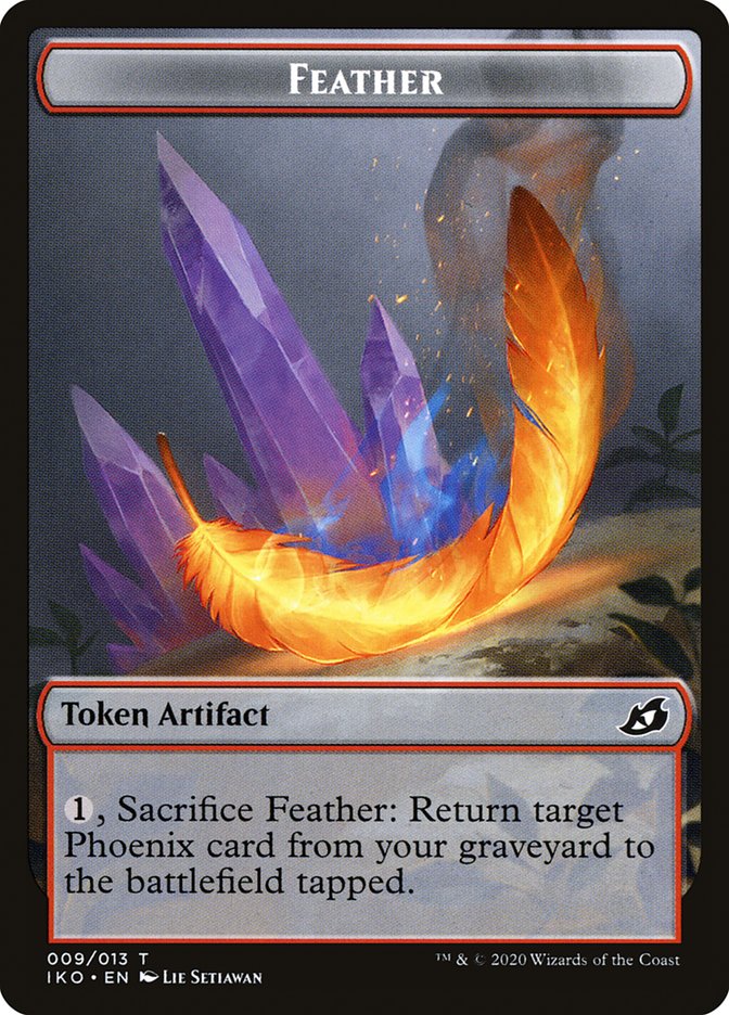 Feather [Ikoria: Lair of Behemoths Tokens] | Gamer Loot