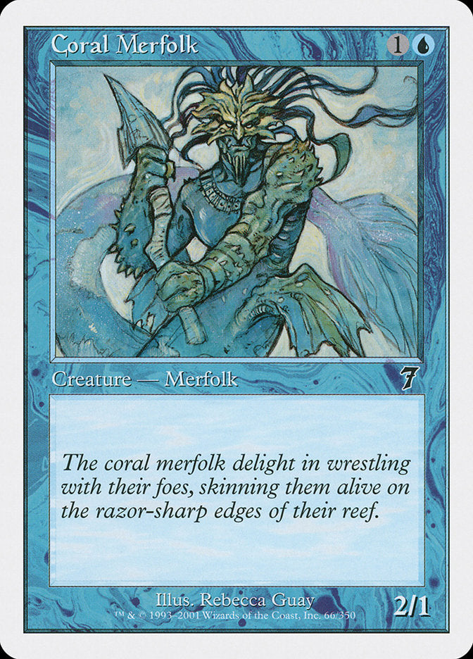 Coral Merfolk [Seventh Edition] | Gamer Loot