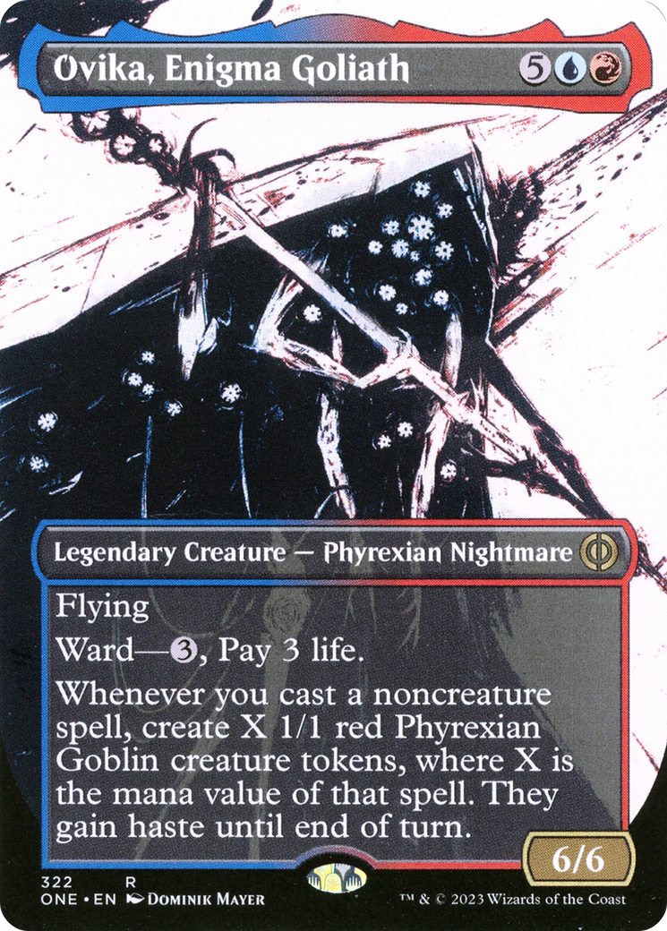 Ovika, Enigma Goliath (Borderless Ichor) [Phyrexia: All Will Be One] | Gamer Loot