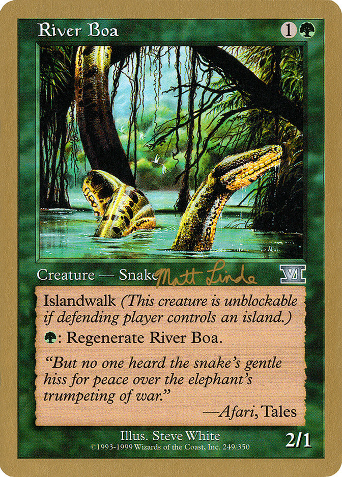 River Boa (Matt Linde) [World Championship Decks 1999] | Gamer Loot