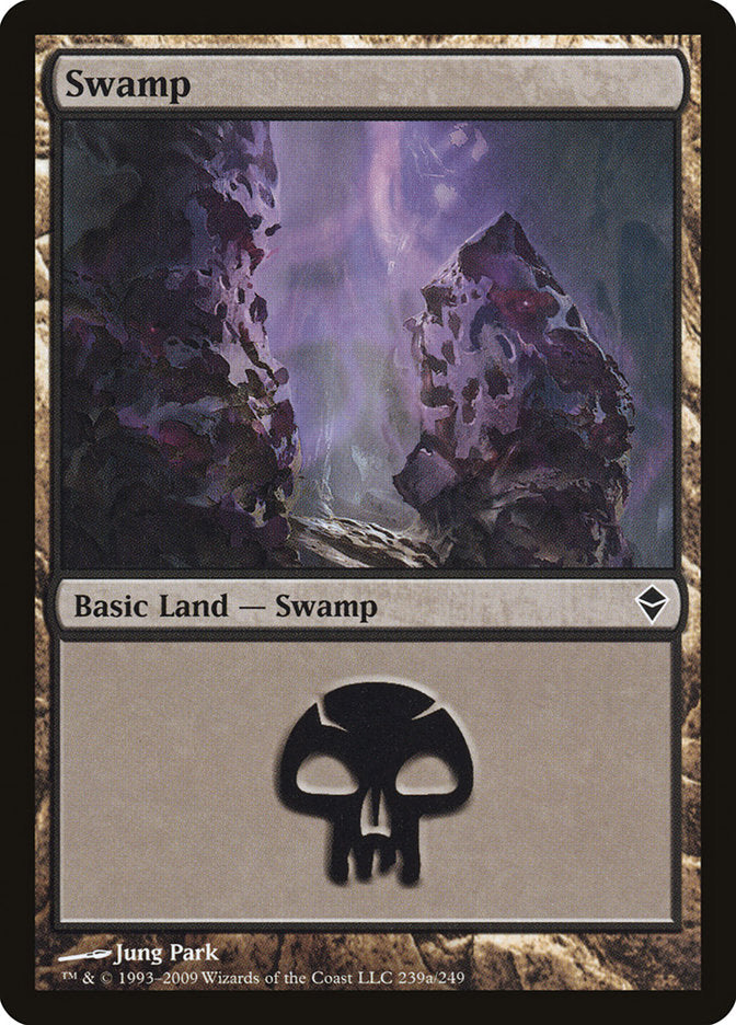 Swamp (239a) [Zendikar] | Gamer Loot