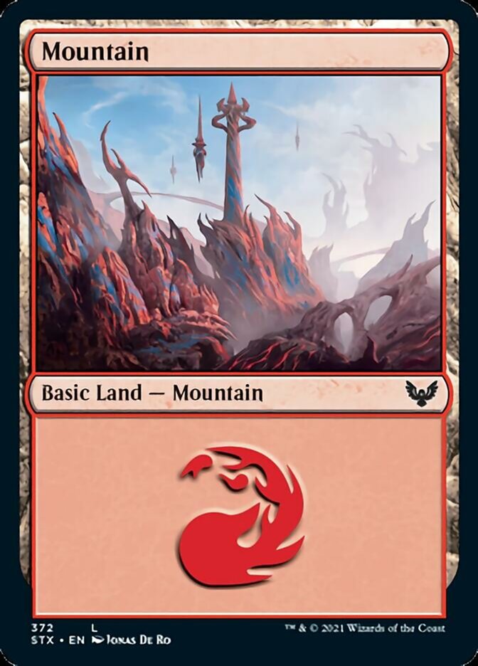 Mountain (372) [Strixhaven: School of Mages] | Gamer Loot